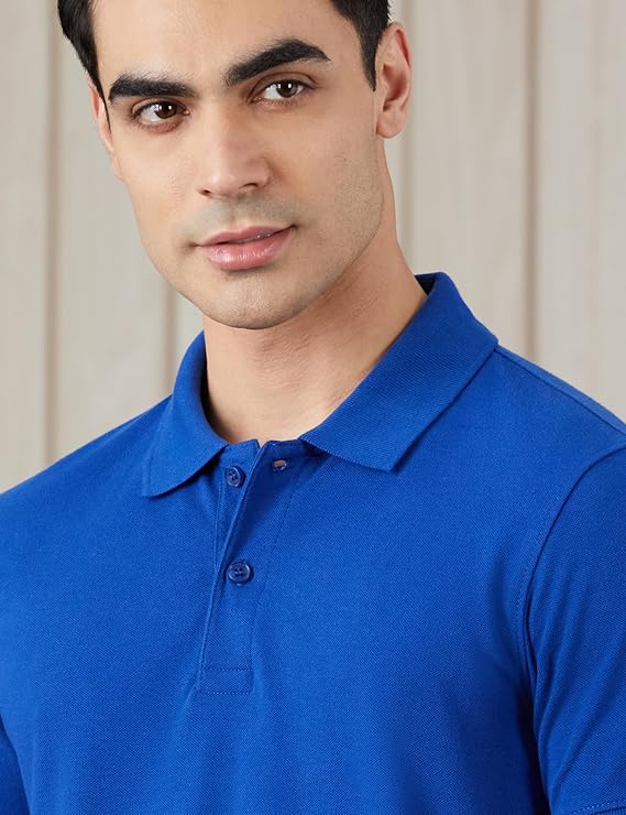 blue polo t shirt